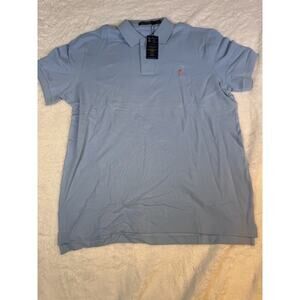 NWT POLO Ralph Lauren Short Sleeve Collared Polo Shirt Blue Men's Size XL